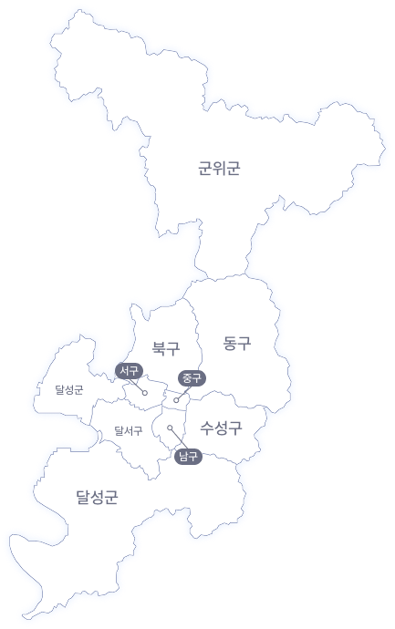 대구시 지도