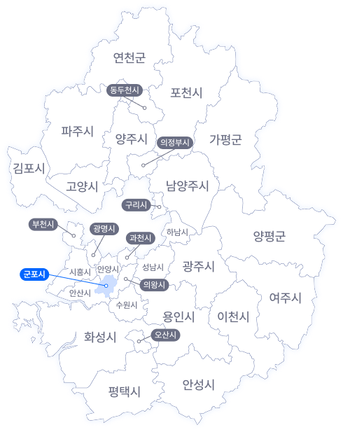 군포 지도