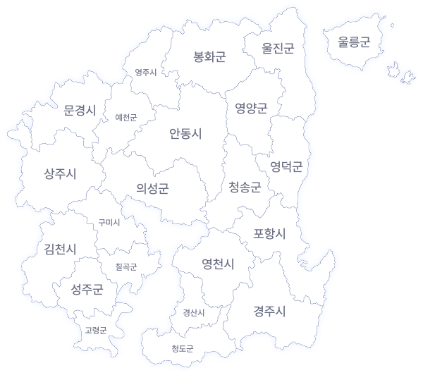 경상북도 지도