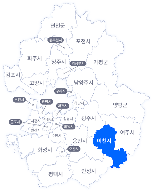 이천 지도