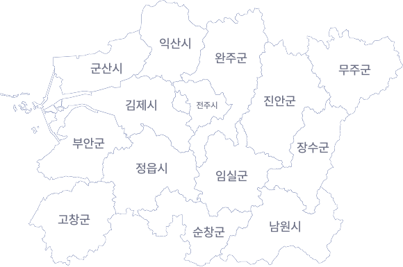 전라북도 지도