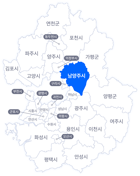 남양주 지도