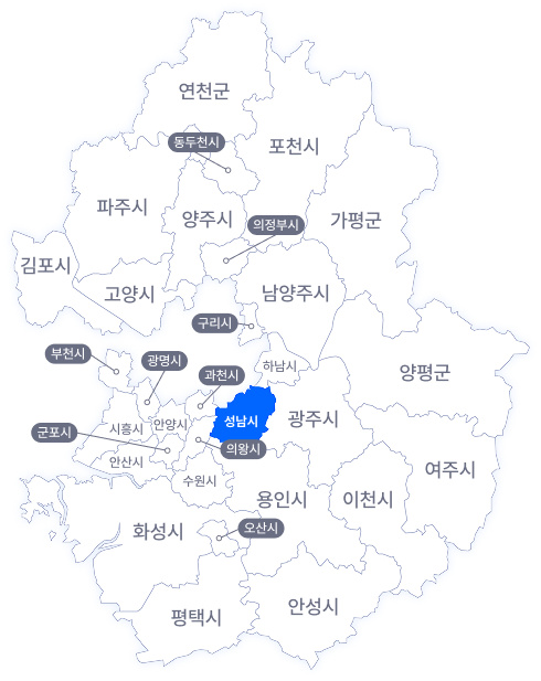 성남 지도