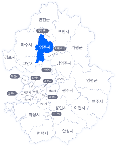 양주 지도