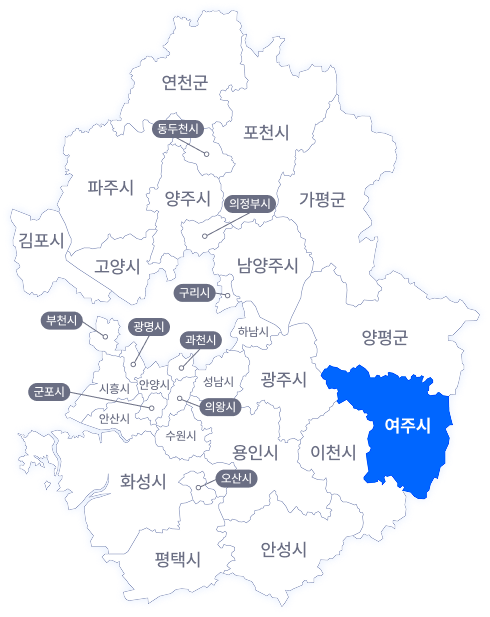 여주 지도